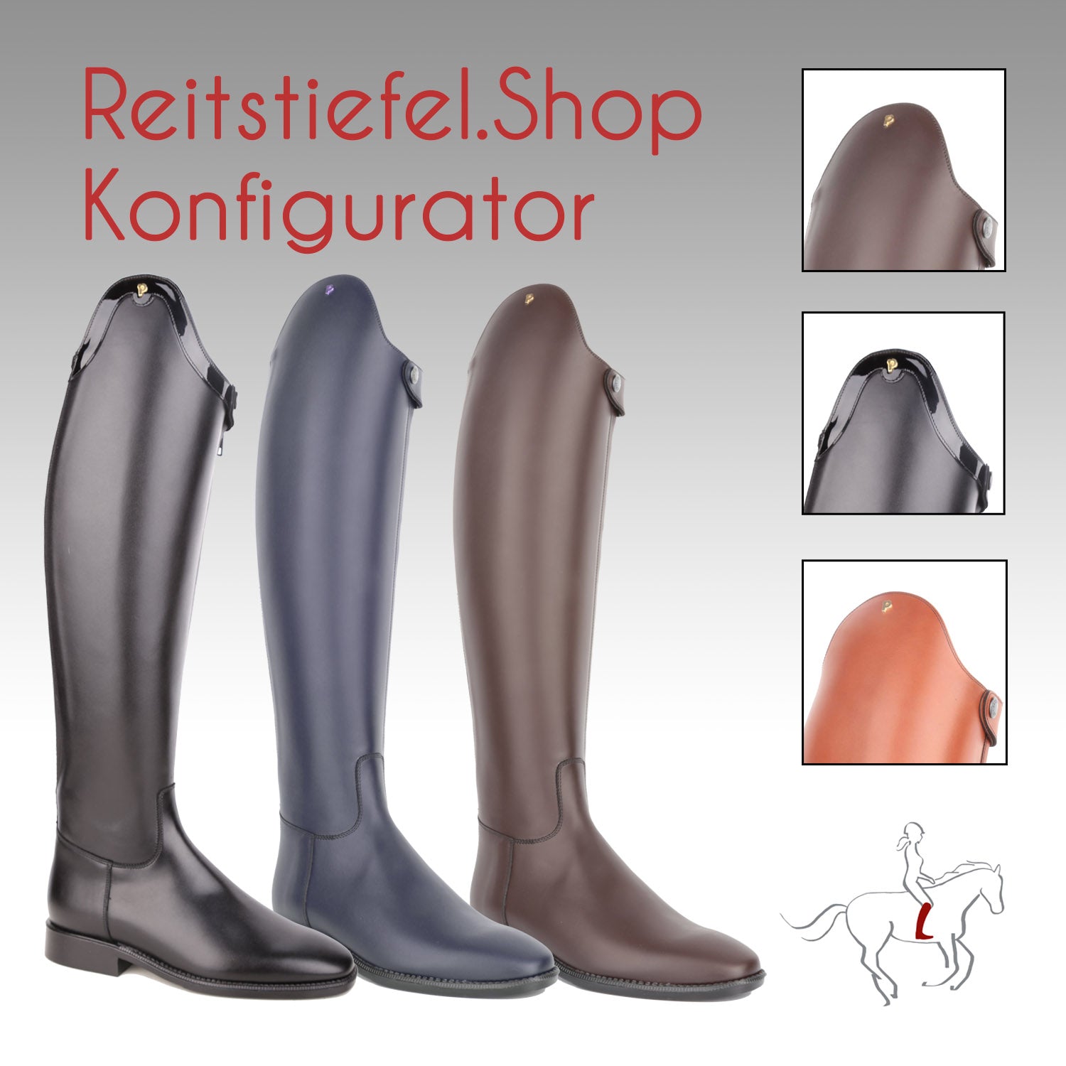 Dressage Cavallo Stiefel Glitzer Petrie Padova Dressurstiefel