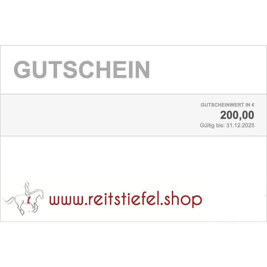 Reitstiefel.Shop Geschenkgutschein - Reitstiefel.Shop