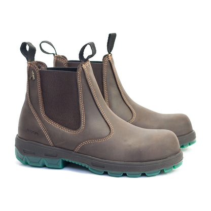Hobo Reitstiefelette Australian Safety mit Stahlkappe EN green