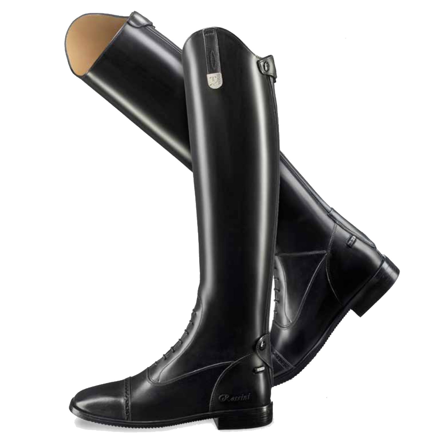 Poloreitstiefel / Dressurstiefel mit kompletter Schnürung vorn bzw ...