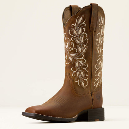 Ariat Womens Round Up Holly Wide Square Toe Western Boot