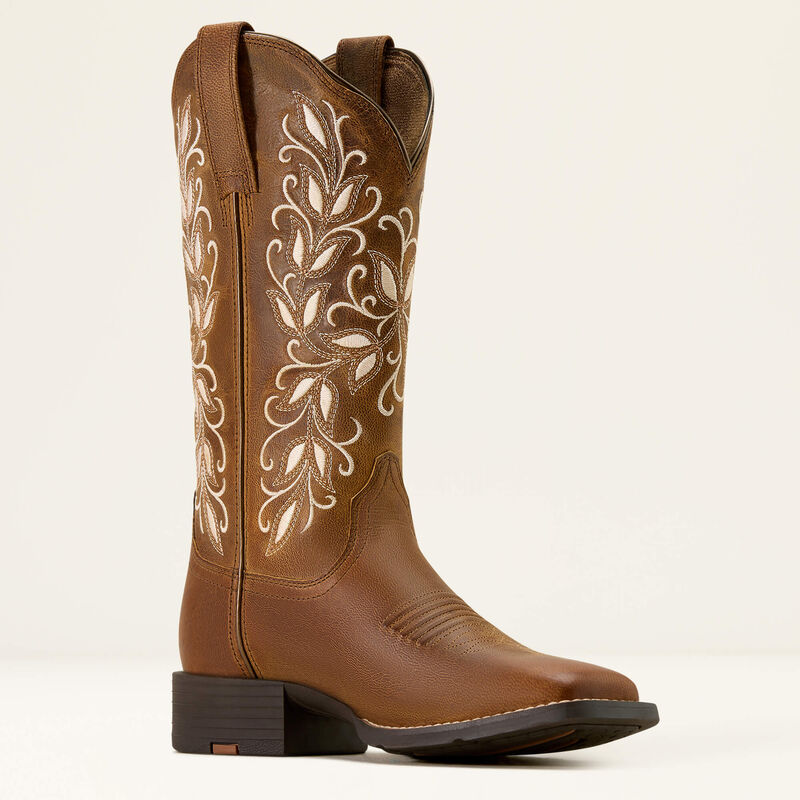 Ariat Womens Round Up Holly Wide Square Toe Western Boot