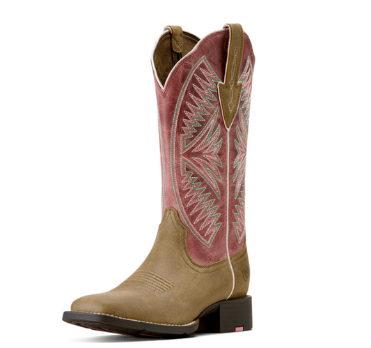 Ariat Damen Westernstiefel Round Up Ruidoso braun
