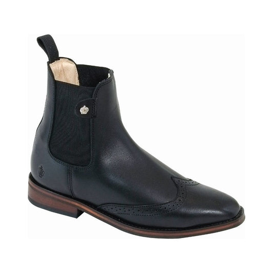 Koenigs-Porto-Reitstiefelette-schwarz
