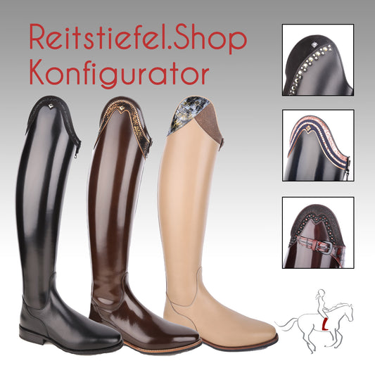 DeNiro Dressurstiefel (Bellini / Volta / Raffaello / Michelangelo / Classic Dressage / JB) Konfigurator