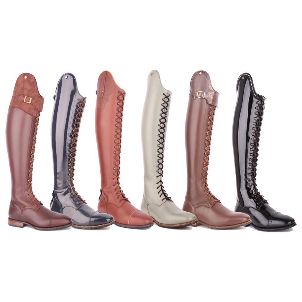 Poloreitstiefel Dressurstiefel Mit Kompletter Schn rung Vorn Bzw Poloreitstiefel Dressurstiefel Mit Kompletter Schn rung Vorn Bzw